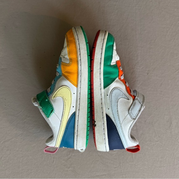 KIDS' NIKE COURT BOROUGH LOW RECRAFT SNEAKERS - Picture 2 of 9